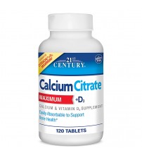 Кальций 21st Century Calcium Citrate Maximum + D3 120tabs